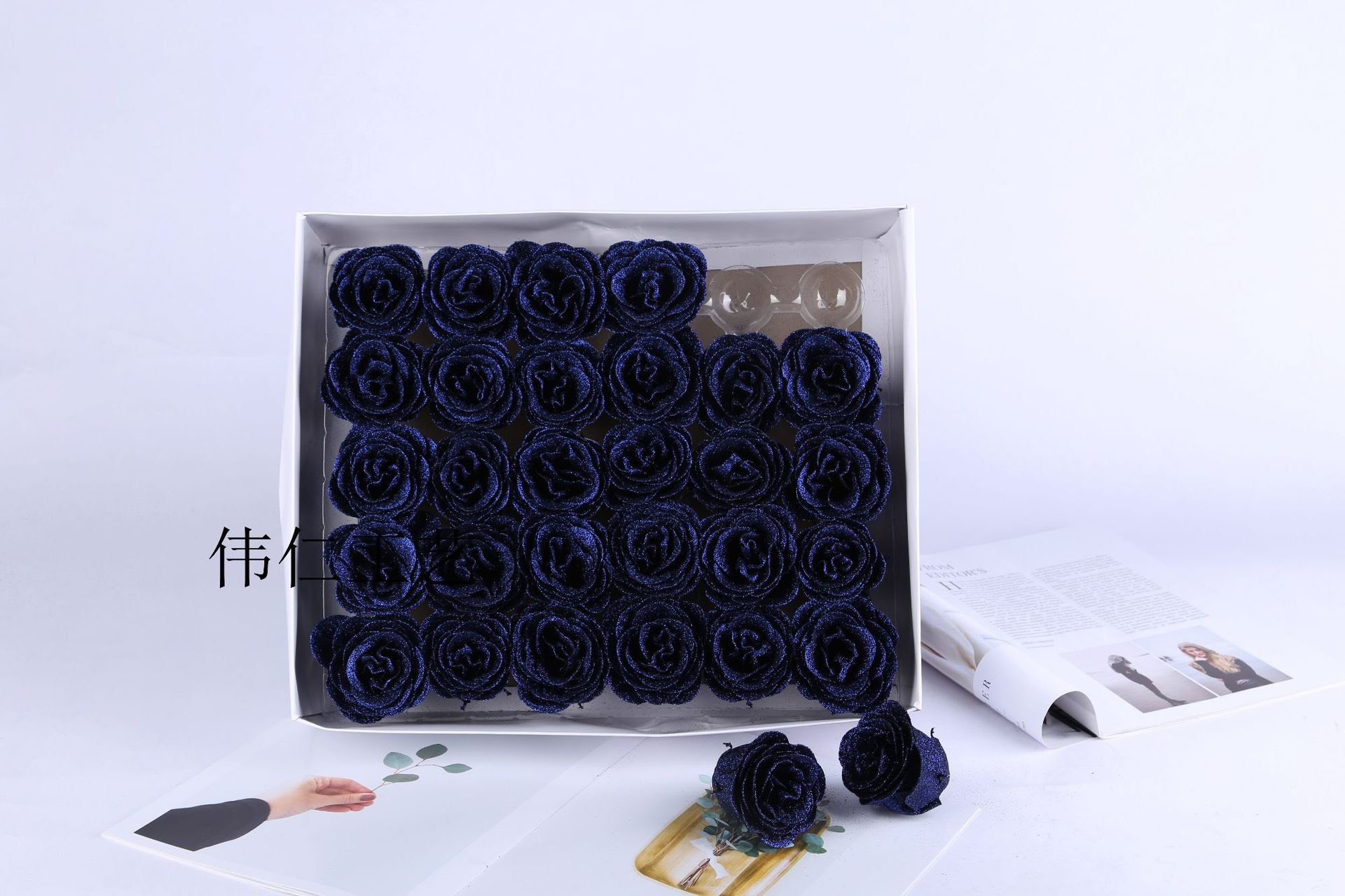 ดอกไม้ขี้ผึ้งอิมัลชั่นกล่องละ 30 ดอก