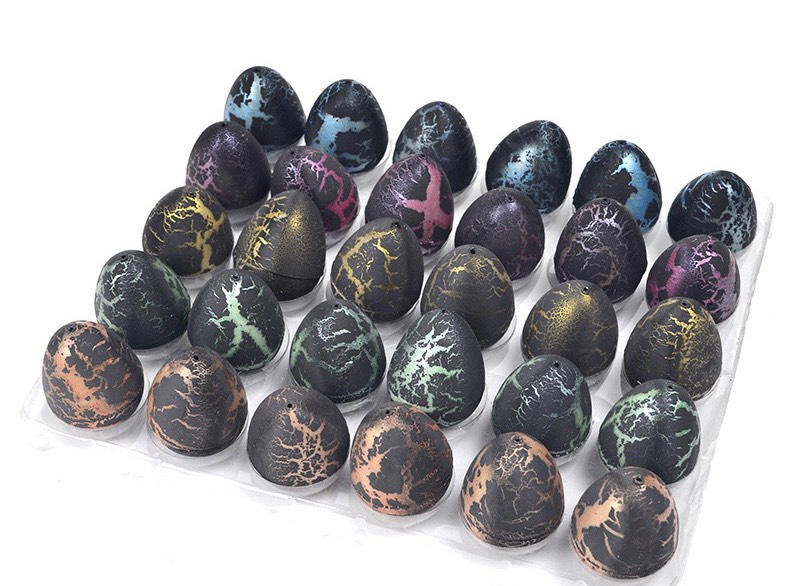 ไข่ไดโนเสาร์ ขนาดเล็ก 3.5cm x 4.5cm - สีดำ.