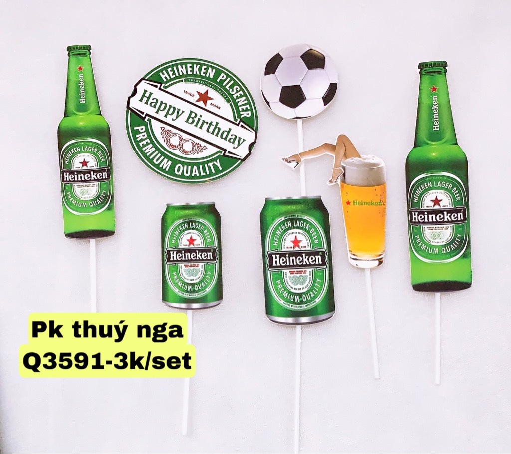 ชุดกระดาษเบียร์เขียว