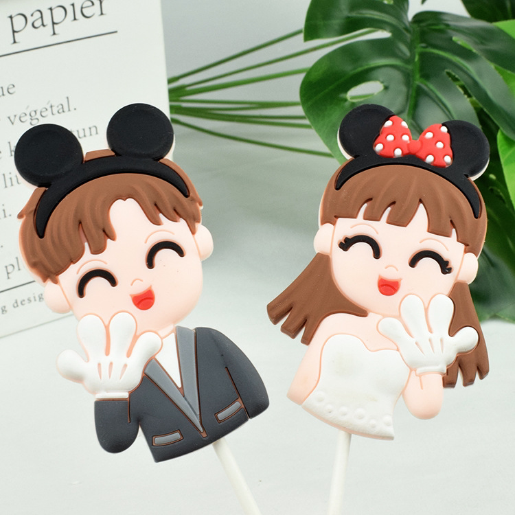 รูปปั้น-ชายสวมโบว์มิกกี้สีดำ (พลาสติก)