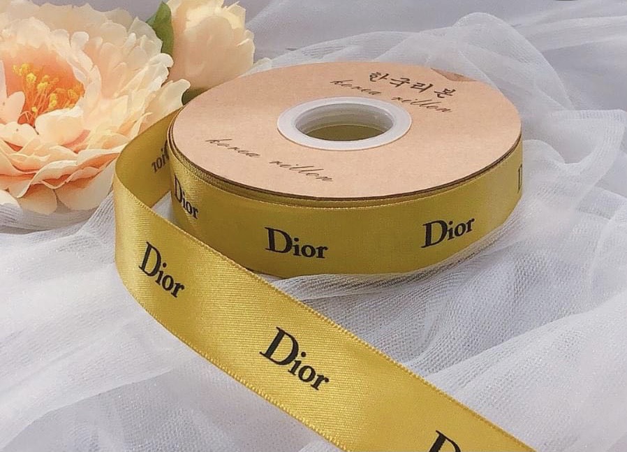 ริบบิ้น DIOR (2.5ซม. 50ม.) - สีทอง