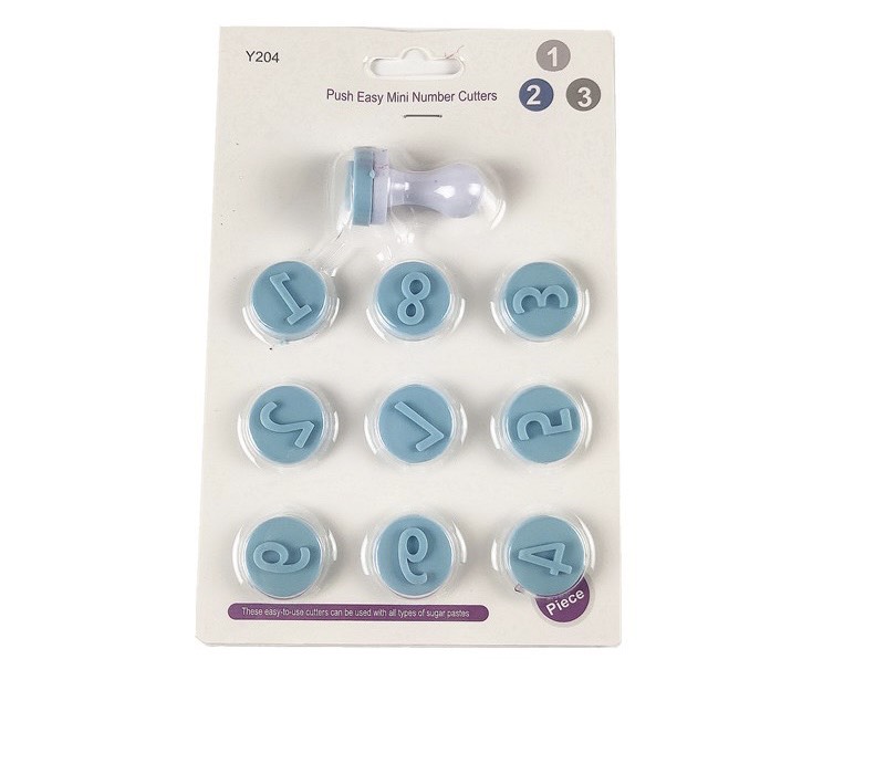 แม่พิมพ์กดตัวเลขพลาสติก (มีปุ่ม) Y204