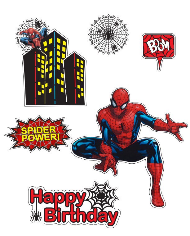 POWER- ชุดกระดาษซูเปอร์ฮีโร่สไปเดอร์แมน