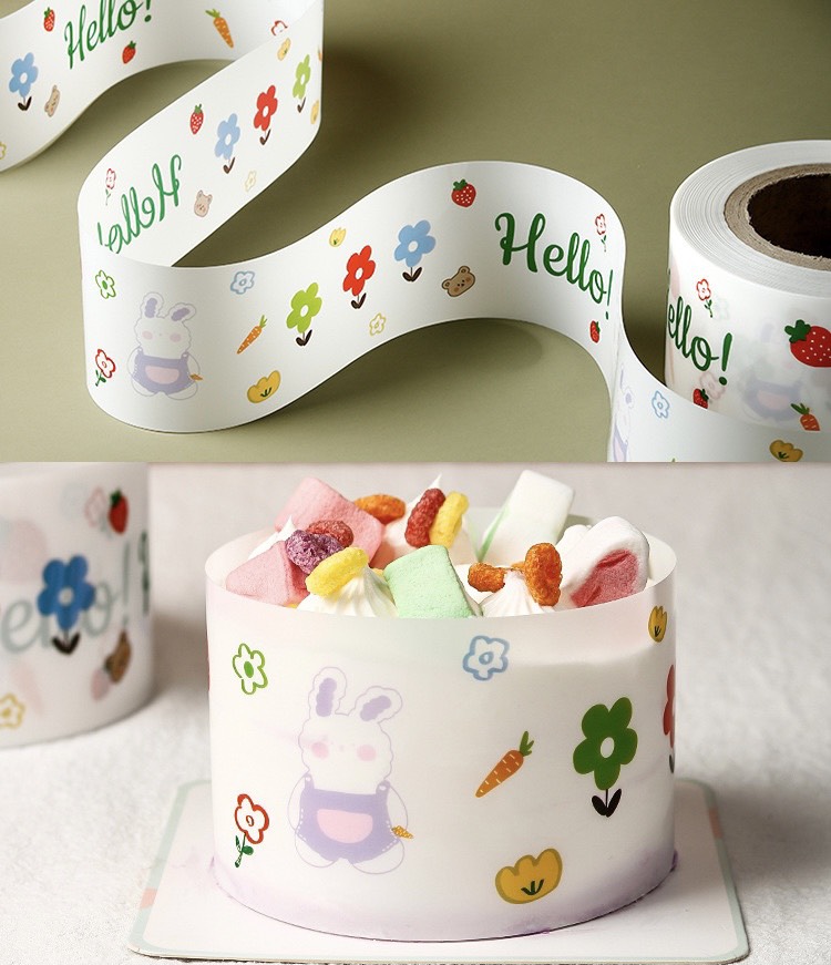 ผนังเค้ก 8ซม. - กระต่ายแครอท