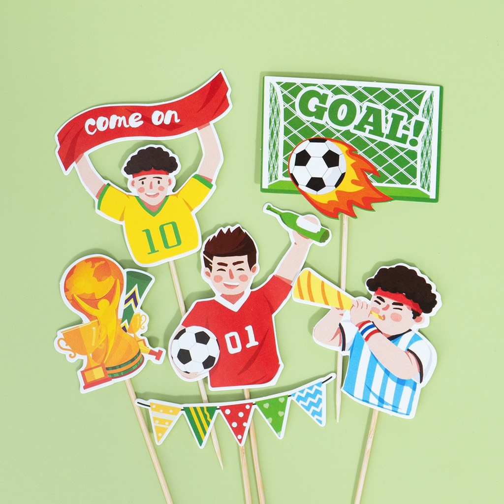 คอมโบผู้เล่นกระดาษ 2 ชุด-ประตู-ถ้วยทอง