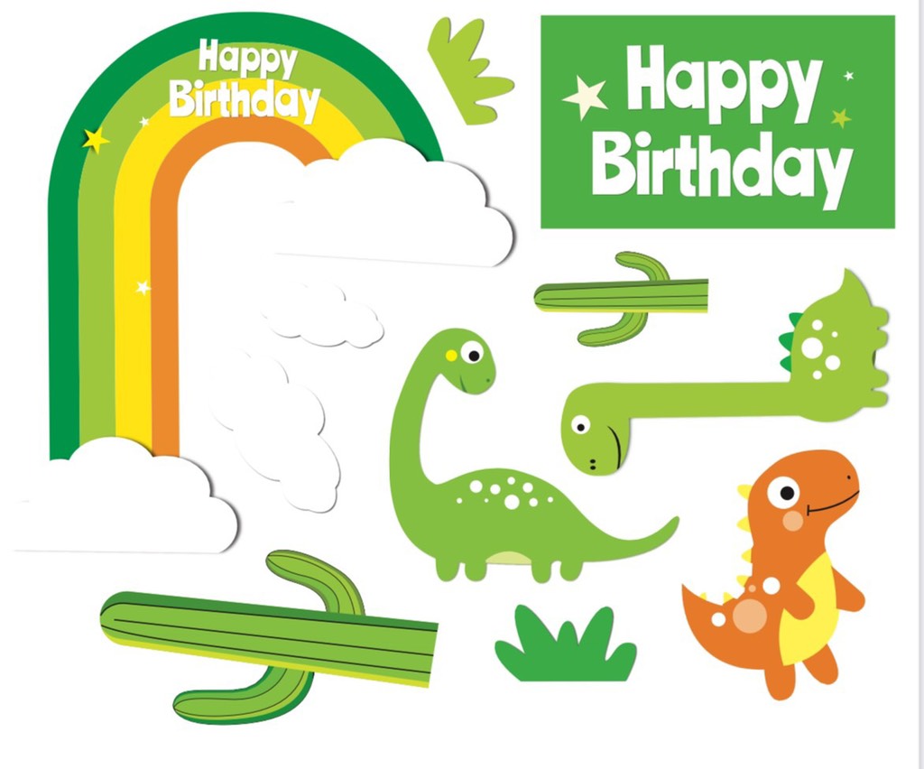 ชุดกระดาษ 2 ชุดรวมกัน: LONG RAINBOW DRAGON