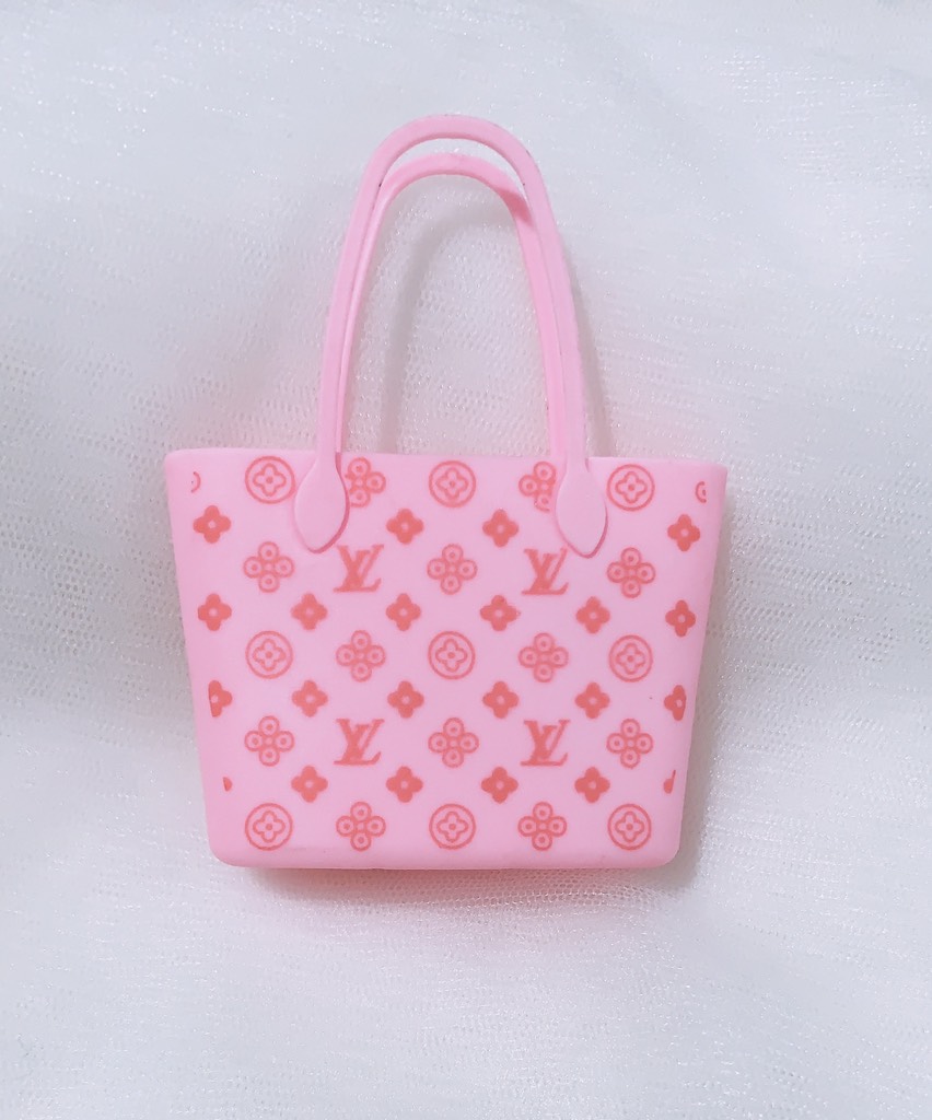 LV ถุงพลาสติก-สีชมพู.