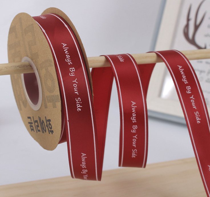ริบบิ้นผ้า Alwaysinyourside (2.5ซม. x 45ม.) - สีแดง