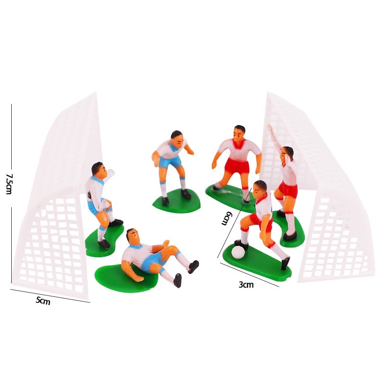 รูปปั้น-ทีมฟุตบอลพลาสติก-เสื้อขาว.