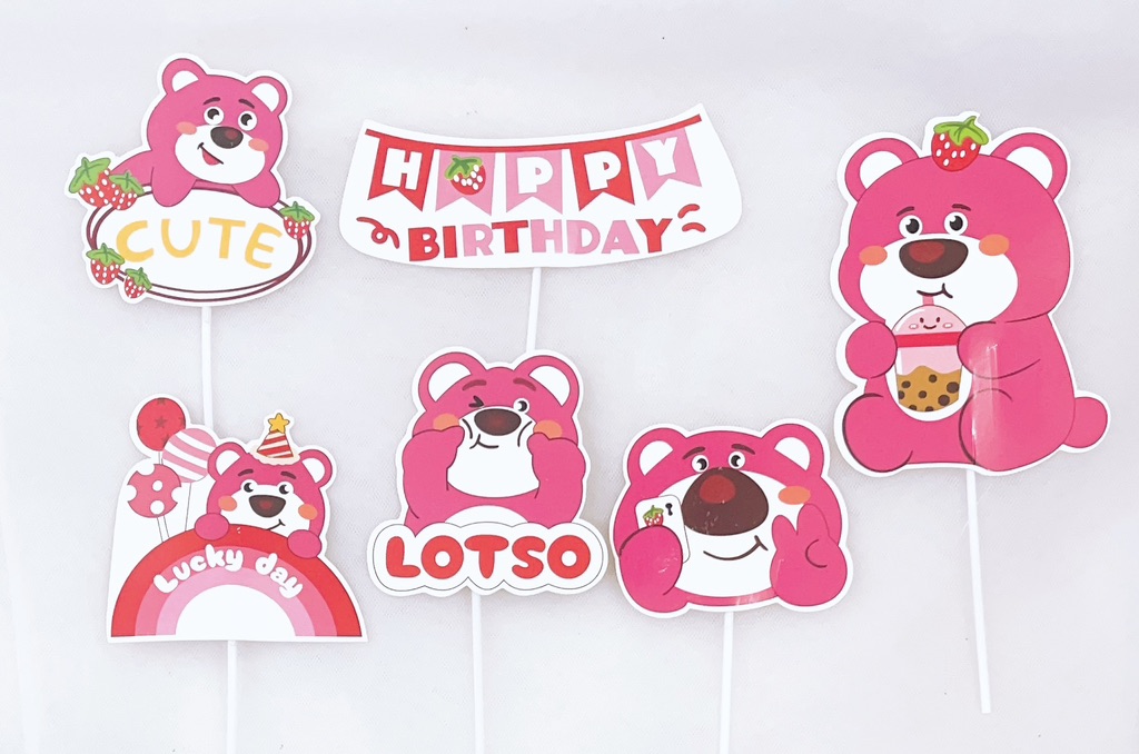 ชุดกระดาษหมีสตอเบอรี่ .