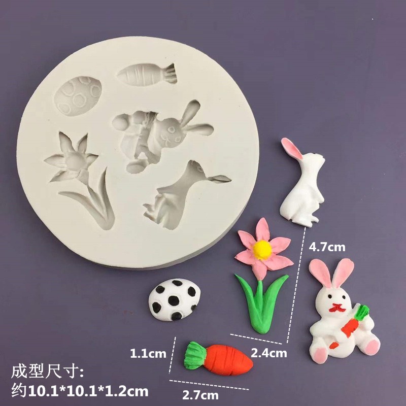 แม่พิมพ์กระต่ายแครอท(ซิลิโคน)