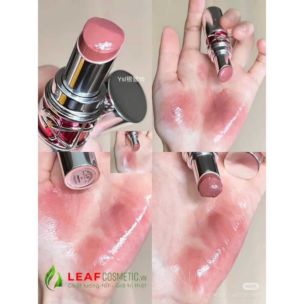 Son Dưỡng YSL Rouge Volupte Candy Glaze 15 Hồng Cam