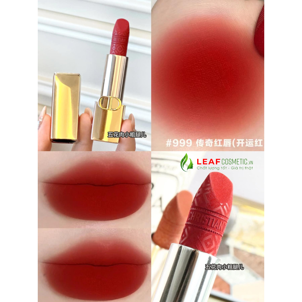 SON DIOR 999 MATTE NỔI BẬT VỚI CHẤT SON LÌ SIÊU MỊN BÁM MÀU LÂU TRÔI