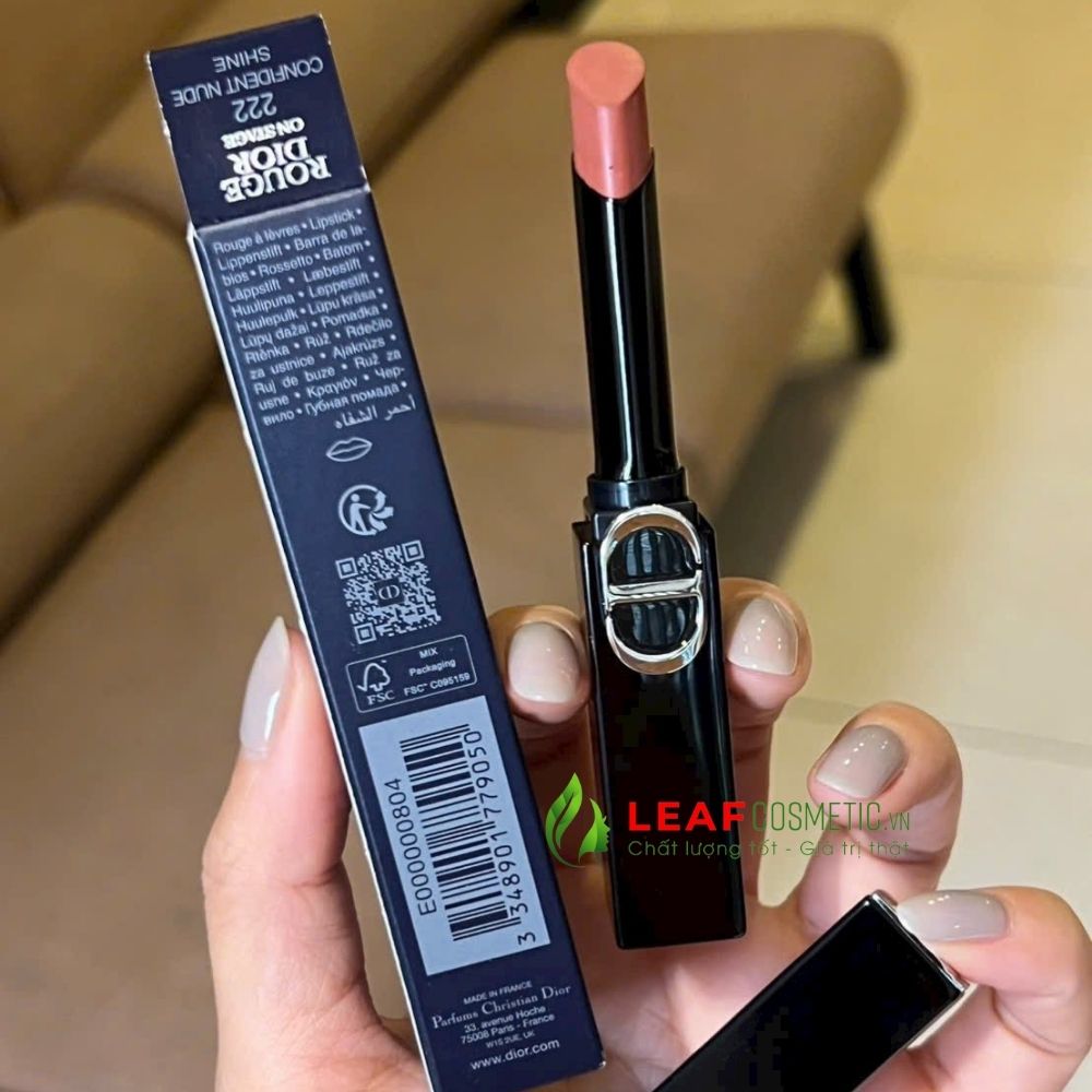 Thiết kế Son Dior Rouge Dior On Stage 222 Confident Nude sang trọng