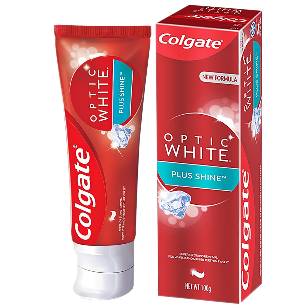 Colgate Toothpaste Optic White Plus Shine 100g | BLUETHUNDER JOINT ...