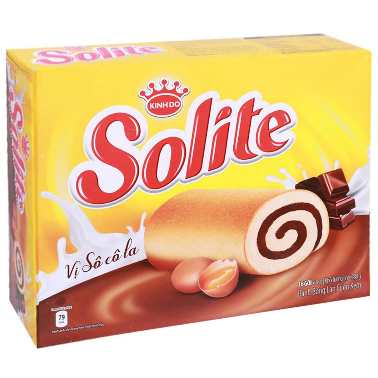 Solite Chocolate Flavored Rolled Sponge Cake Box 288g | BLUETHUNDER ...