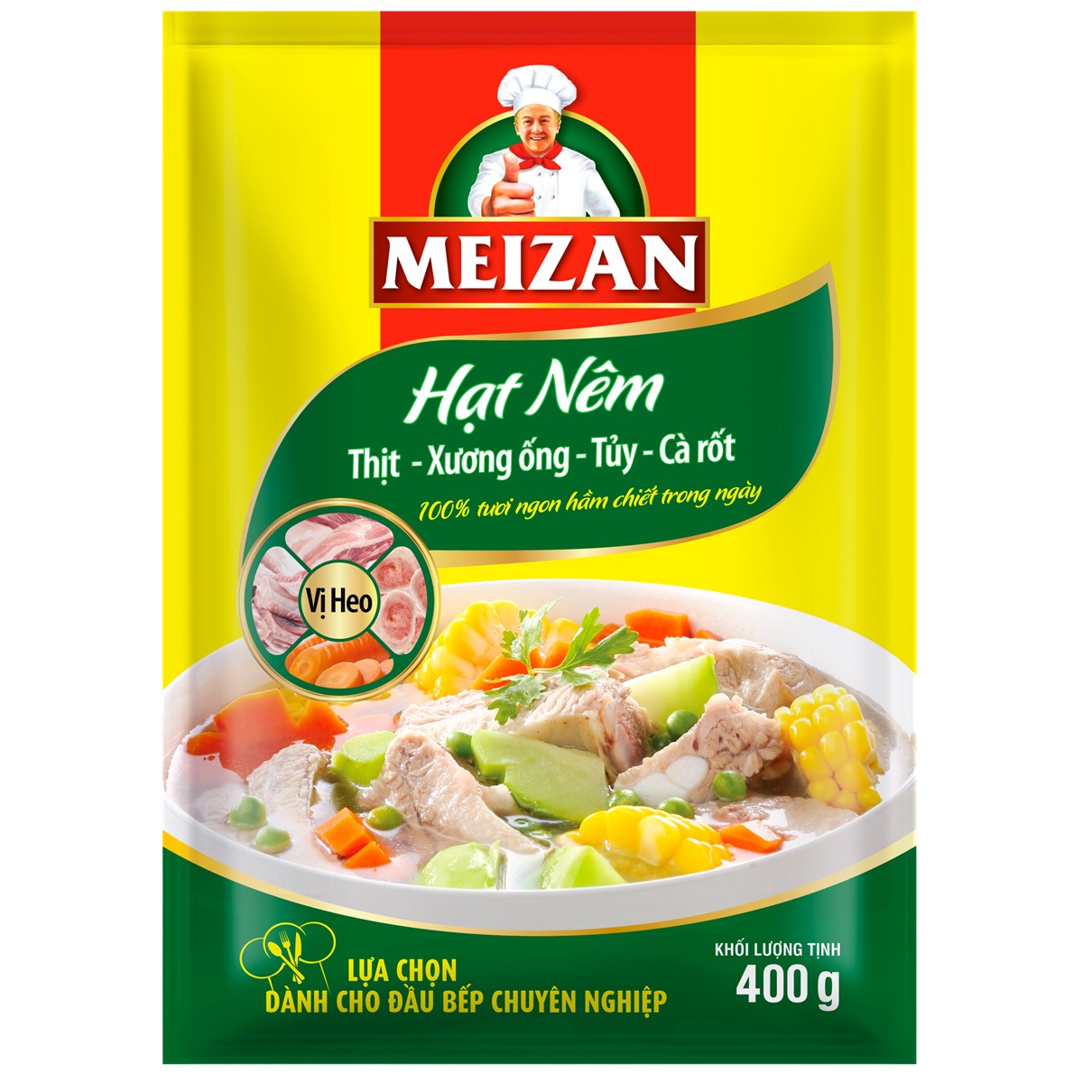 Meizan Bouillon Granules Pork Flavor 400gr BLUETHUNDER JOINT STOCK