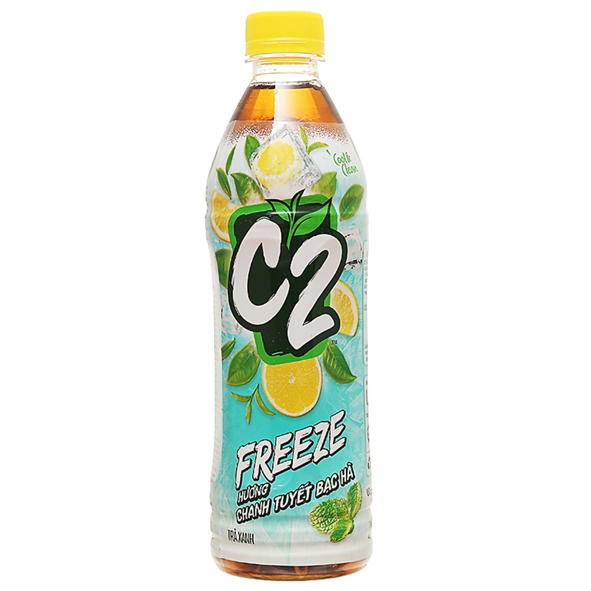 C2 Lemon Tea C2 Freeze Green Tea with Lemon and Peppermint Flavor 455ml ...