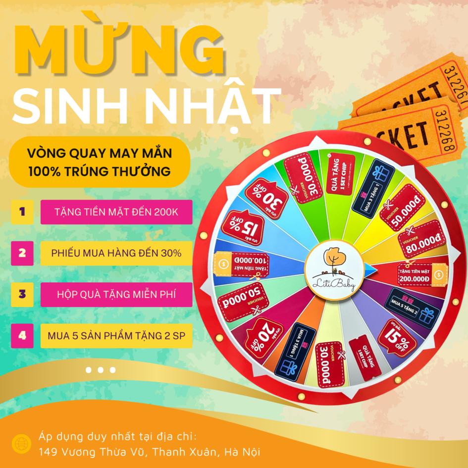 Vòng quay may mắn - Mừng sinh nhật LITIBABY 149 Vương Thừa Vũ