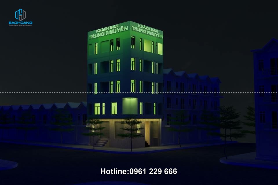 Làm chữ trên nóc nhà