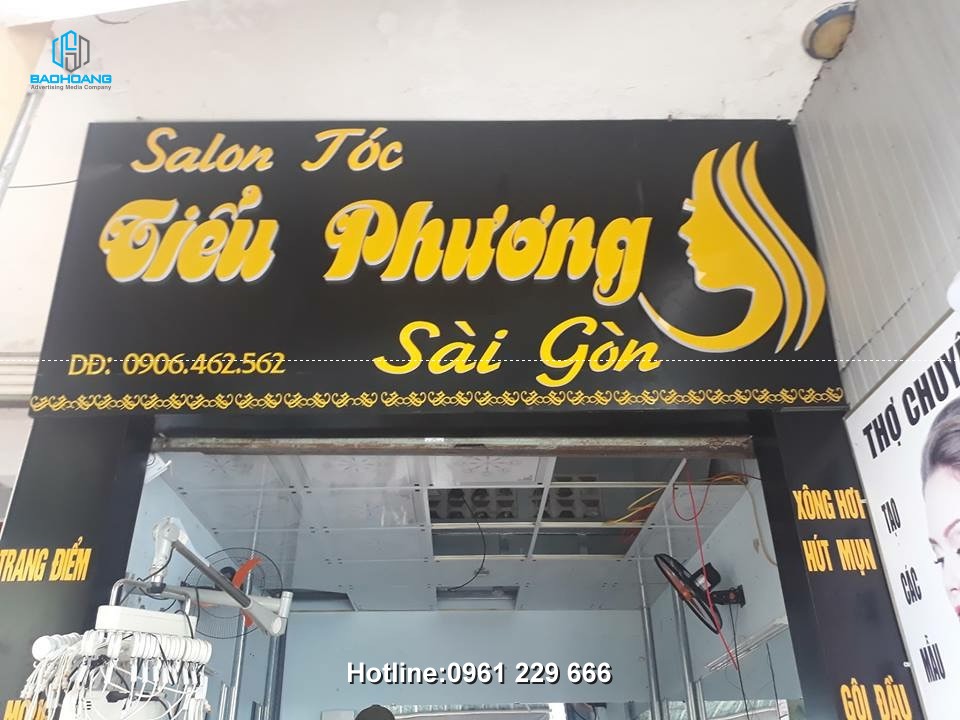 Salon tóc đẹp  Quảng Cáo Mai Hương  Thiết kế thi công trực tiếp