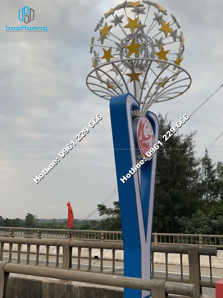 Trang trí bùng binh đảo giao thông