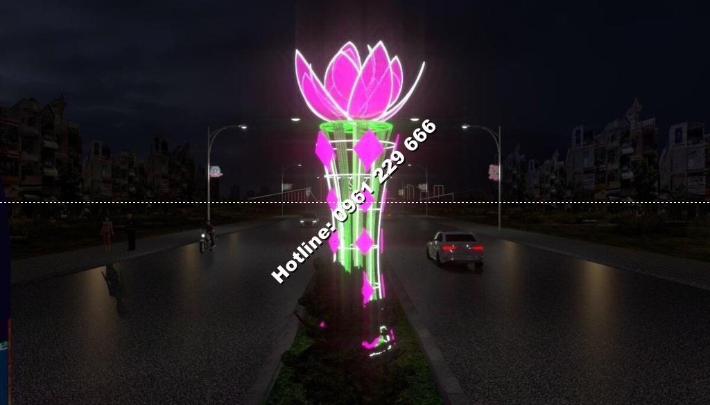 Trang trí vòng xuyến giao thông