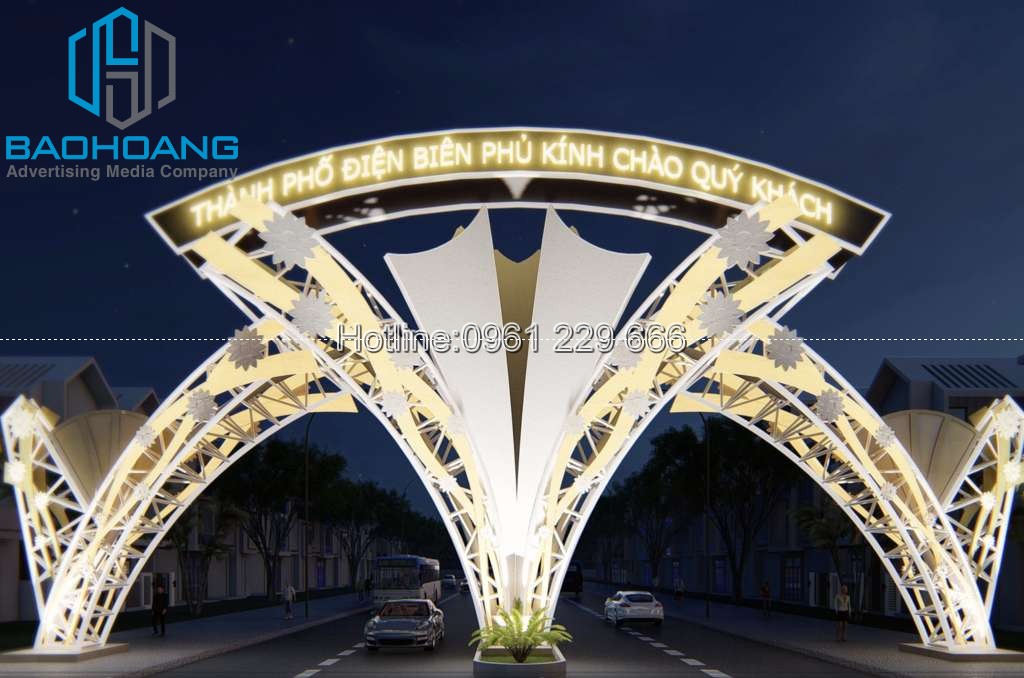 Mẫu trang trí cổng chào