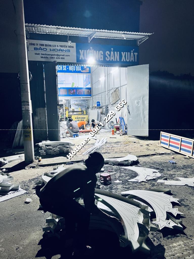 Trang trí led cột điện