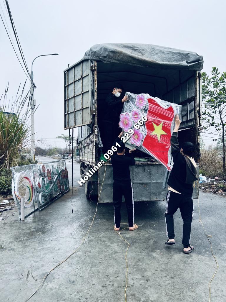 Trang trí led cột điện