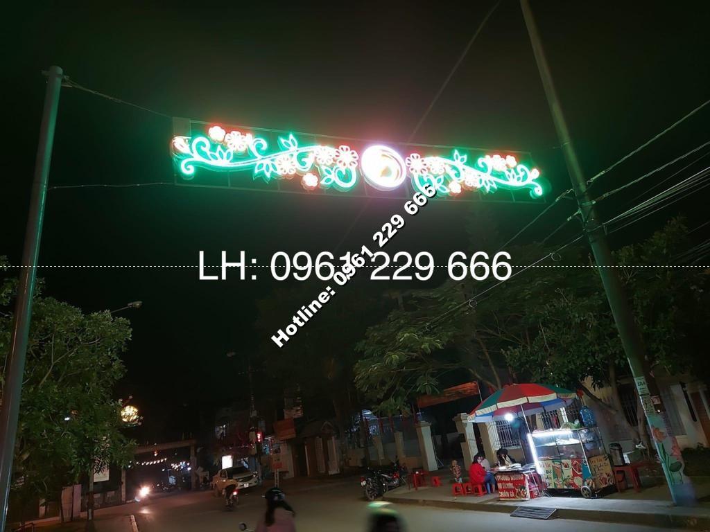 Trang trí led ngang đường