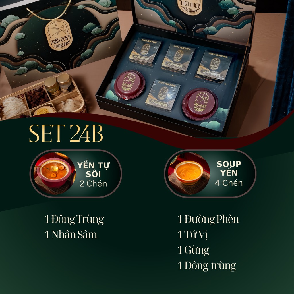 KIM YẾN TỰ TÂM -  Hộp Cao Cấp Soup Yến ăn liền 140ml & Yến Tự Sôi 140ml