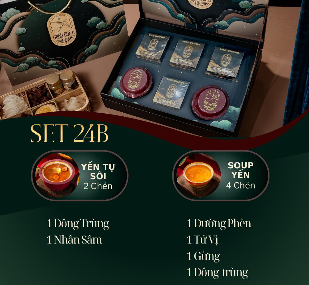 KIM YẾN TỰ TÂM -  Hộp Cao Cấp Soup Yến ăn liền 140ml & Yến Tự Sôi 140ml