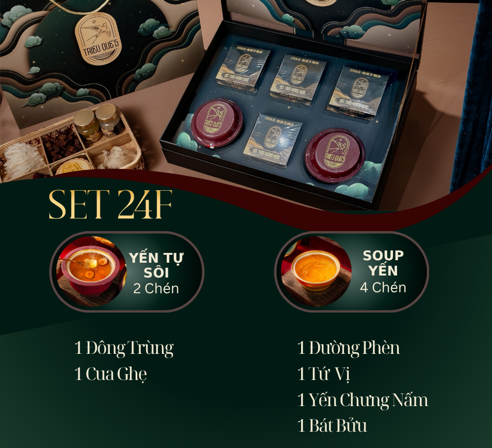 KIM YẾN TỰ TÂM -  Hộp Cao Cấp Soup Yến ăn liền 140ml & Yến Tự Sôi 140ml