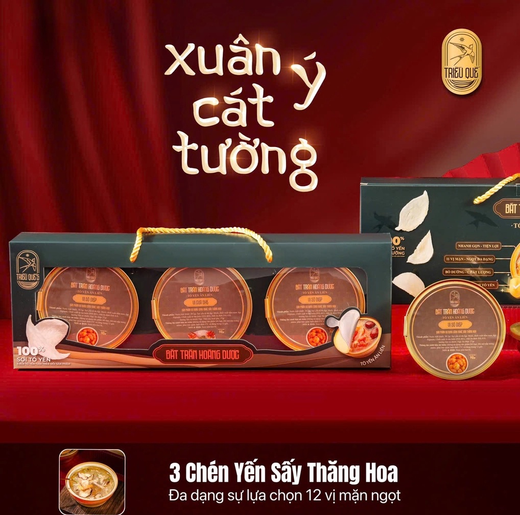 XUÂN Ý CÁT TƯỜNG -  Hộp 3 Chén Soup Yến Ăn Liền 140ml