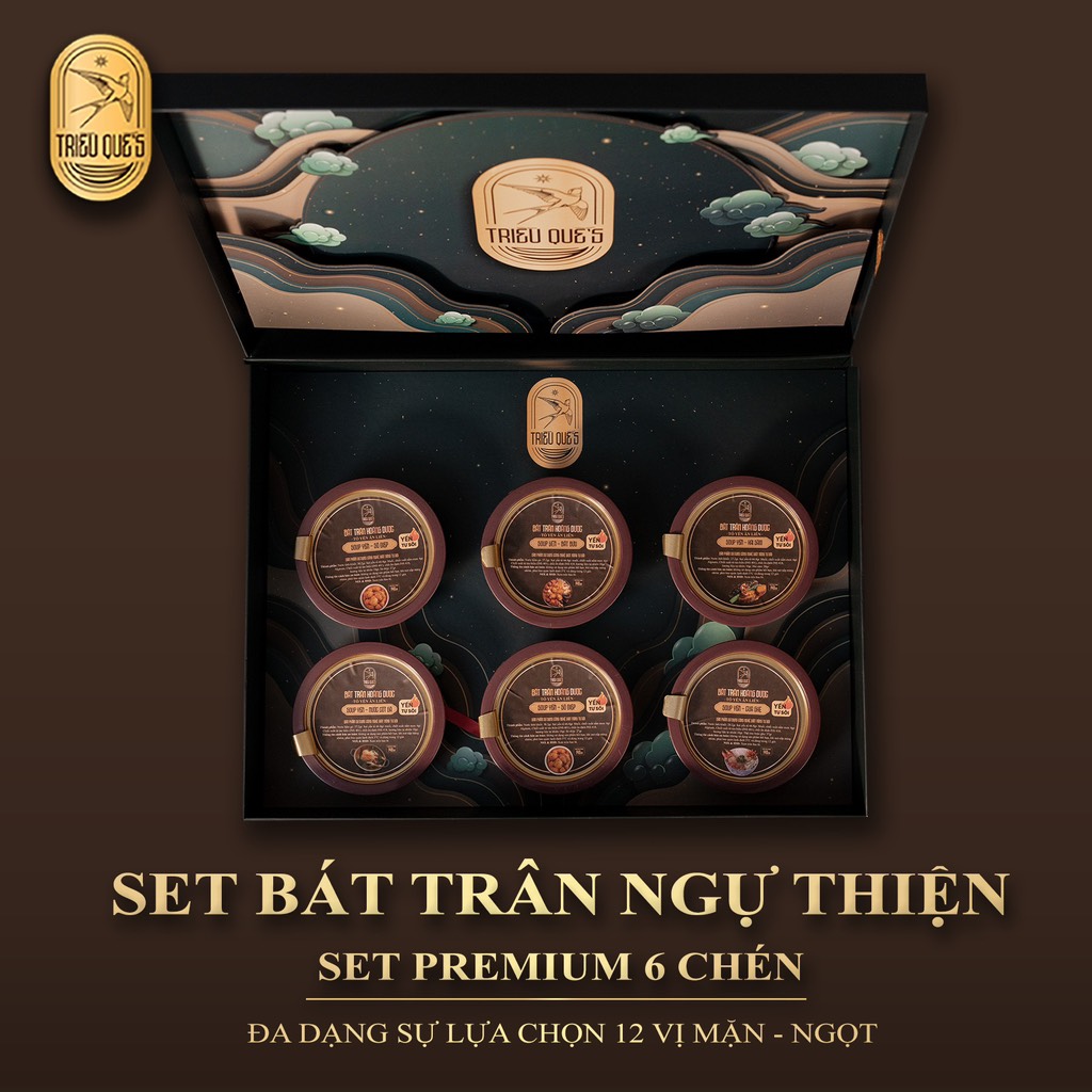 [COMBO] SET 6 MIX VỊ MẶN - 6 CHÉN YẾN TỰ SÔI