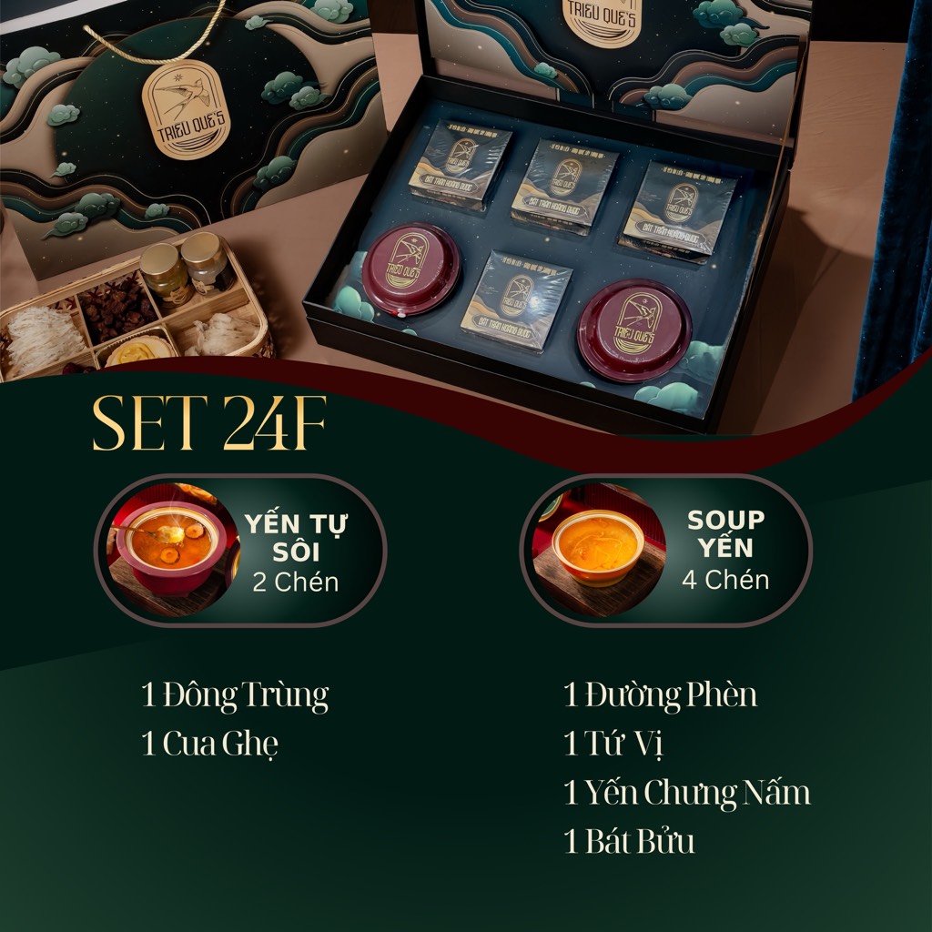 KIM YẾN TỰ TÂM -  Hộp Cao Cấp Soup Yến ăn liền 140ml & Yến Tự Sôi 140ml