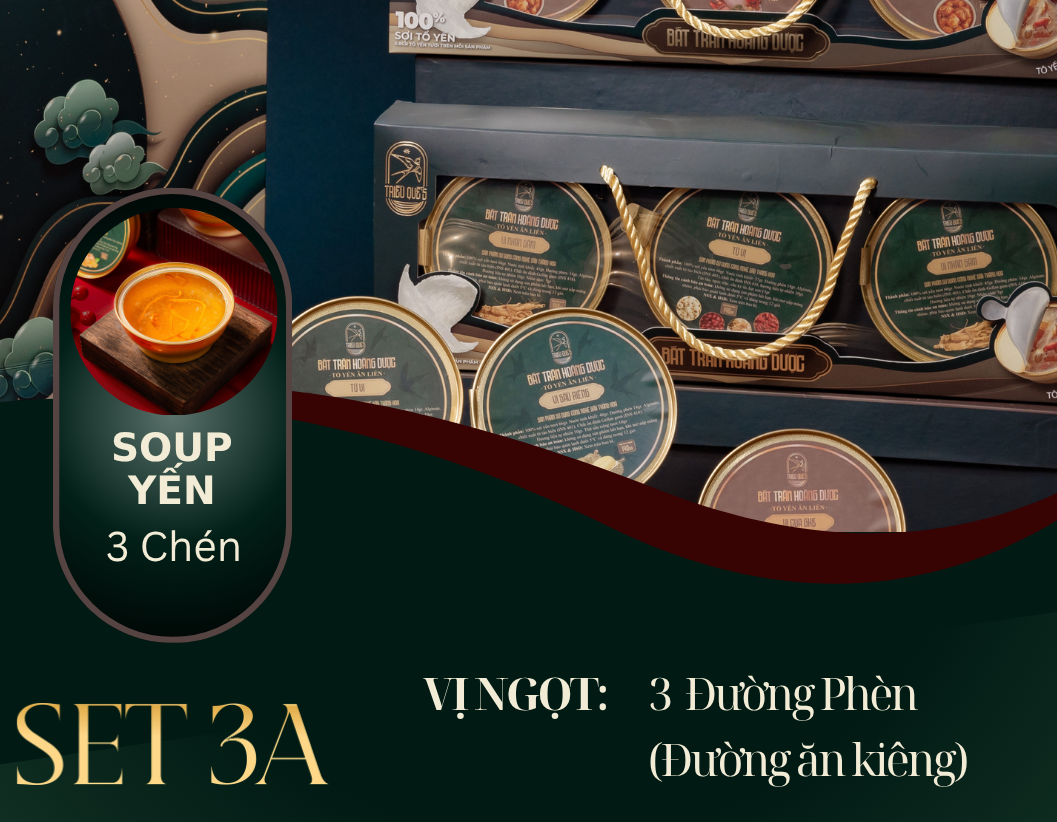 XUÂN Ý CÁT TƯỜNG -  Hộp 3 Chén Soup Yến Ăn Liền 140ml