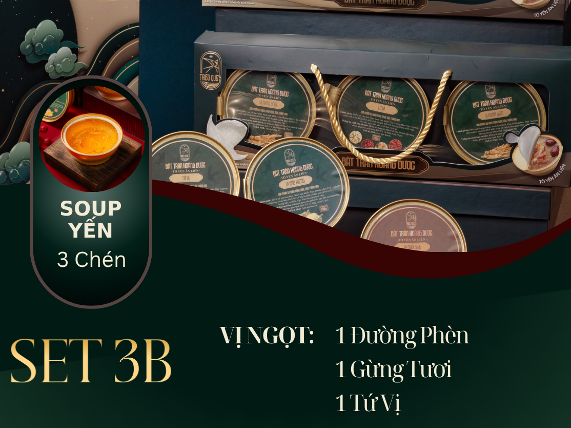 XUÂN Ý CÁT TƯỜNG -  Hộp 3 Chén Soup Yến Ăn Liền 140ml