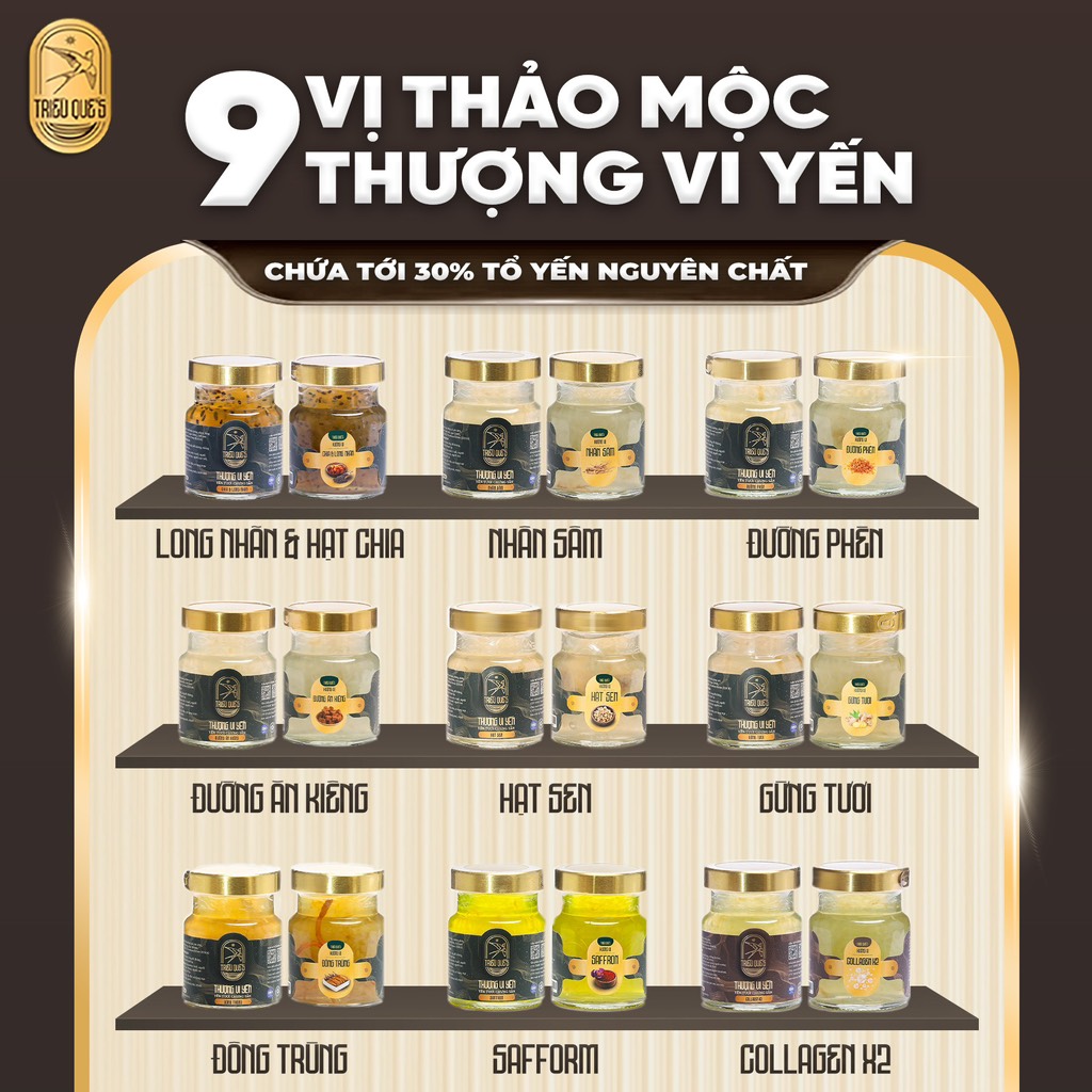 [SET 6] AN HÒA VƯƠNG PHÚC (6 hũ yến chưng sẵn)