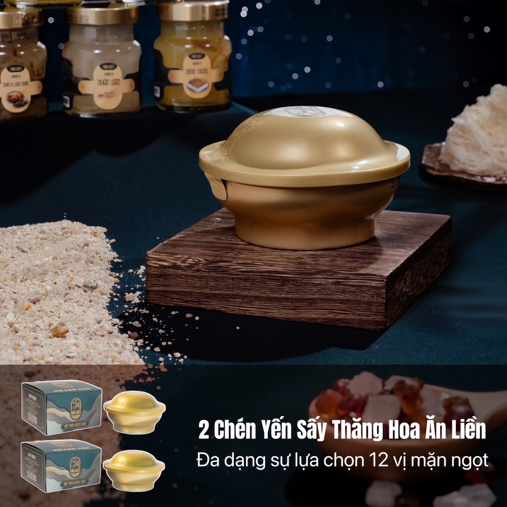 SET LỘC TẤN VINH HOA (Hộp 2 Chén Soup Yến, 6 Hũ Yến)