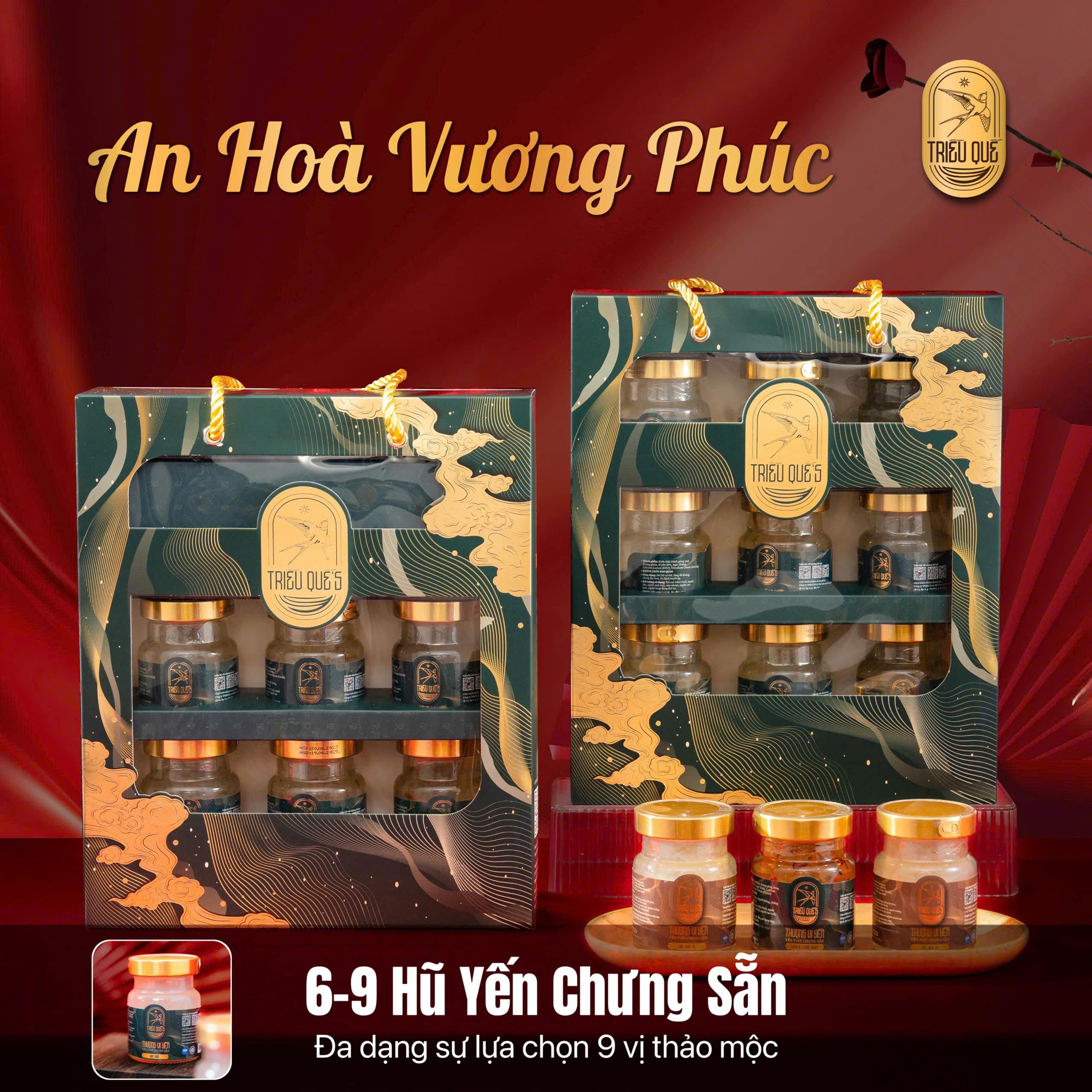 [SET 6] AN HÒA VƯƠNG PHÚC (6 hũ yến chưng sẵn)