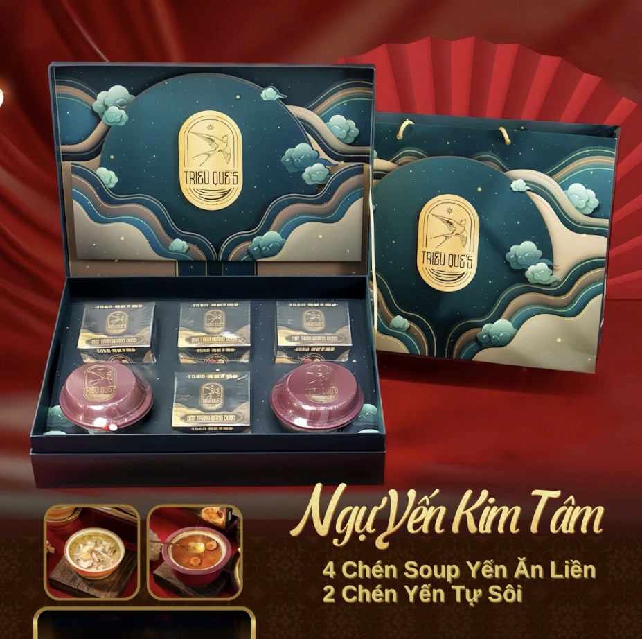 KIM YẾN TỰ TÂM -  Hộp Cao Cấp Soup Yến ăn liền 140ml & Yến Tự Sôi 140ml