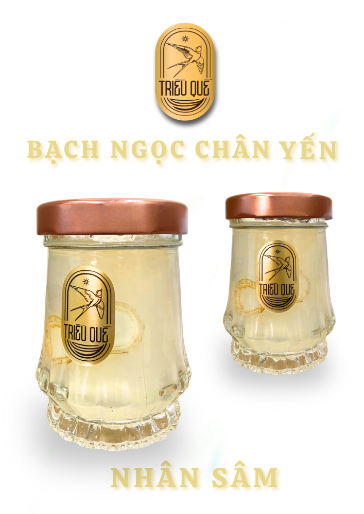 [100%] NGỌC SÂM VƯỢNG KHÍ | BẠCH NGỌC CHÂN YẾN - Yến Chưng Thượng Phẩm (Nhân Sâm 100ml)