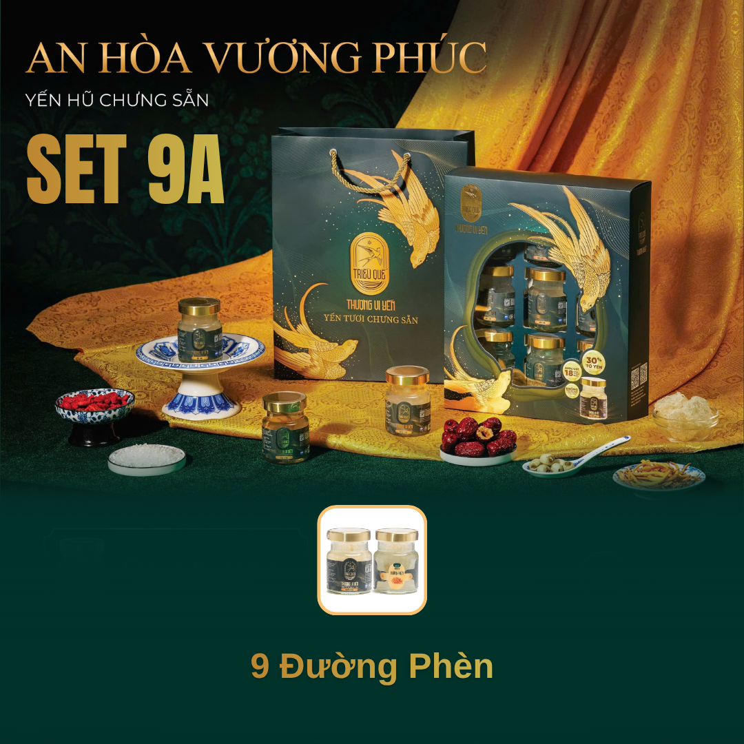SET AN HÒA VƯƠNG PHÚC - 9 Hũ Yến Chưng Sẵn