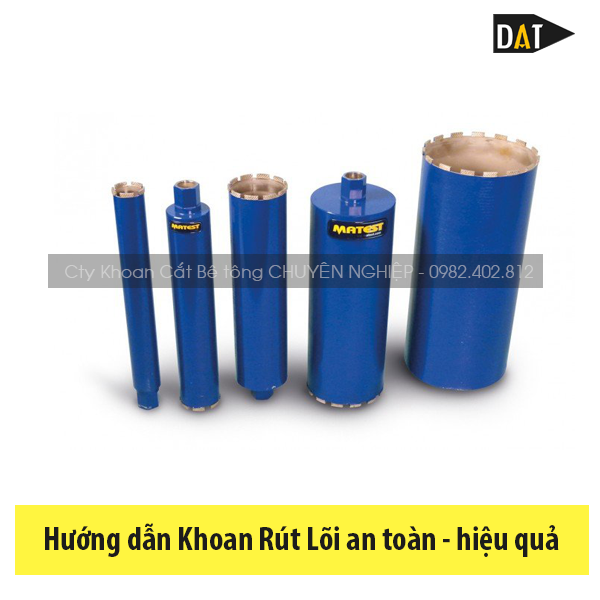mũi khoan rút lõi chuyên dụng