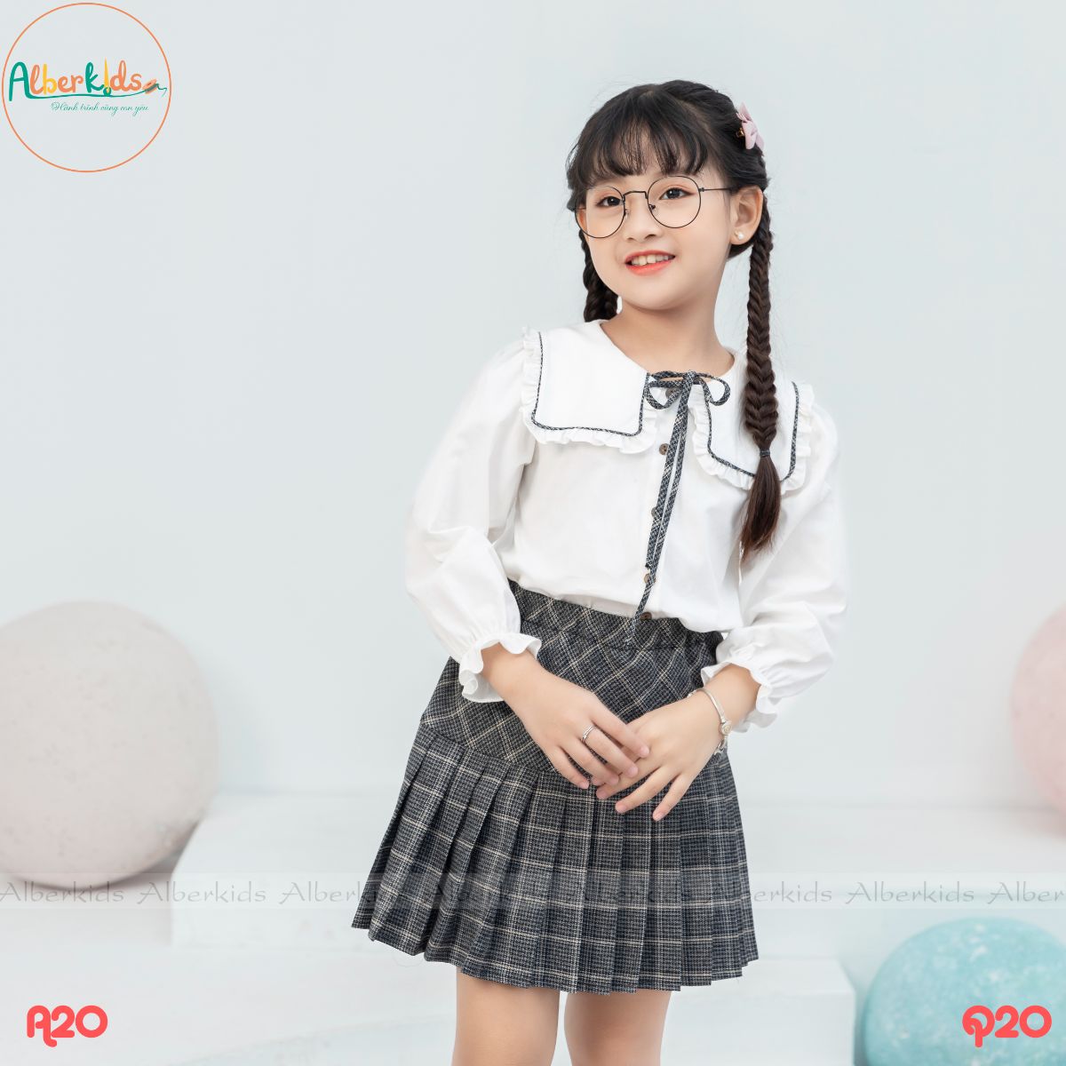 Áo và Chân Váy Đồng Phục Học Sinh Bé Gái (6-14 Tuổi) Ks Closet E067TEF TMĐT  - MixASale