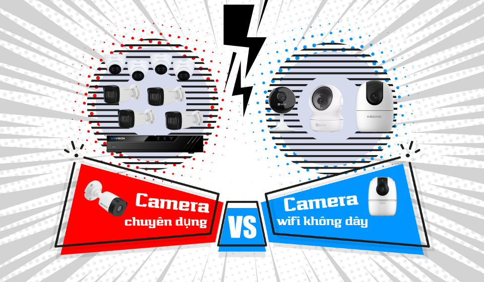 So Sánh Sự Khác Nhau Giữa Camera Chuyên Dụng Và Camera Wifi Không Dây