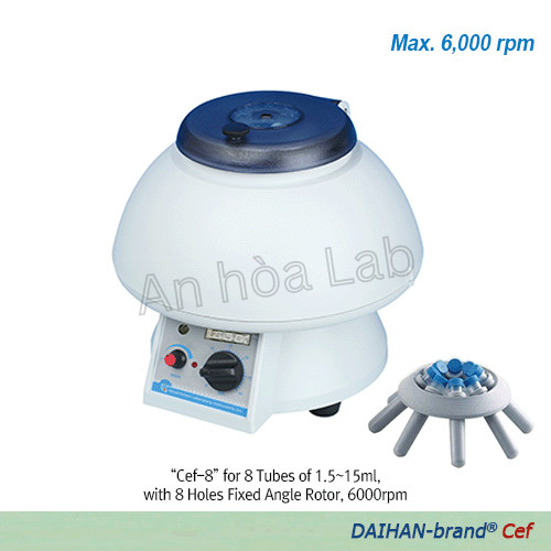 MÁY LY TÂM 8 VỊ TRÍ CHO ỐNG 15ML, MODEL: CEF-8, HÃNG: DAIHAN/HÀN QUỐC