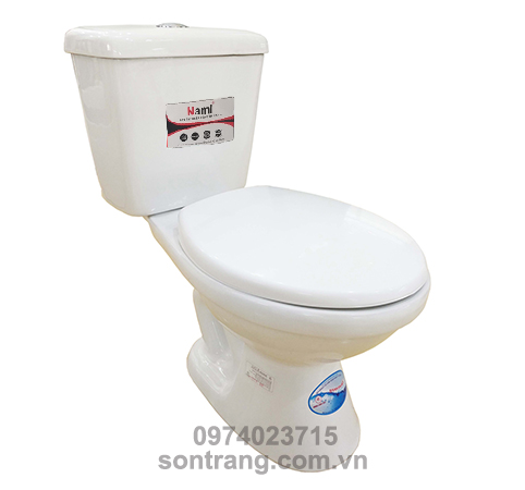 Bồn Cầu 2 Khối Thái bình xả nhấn